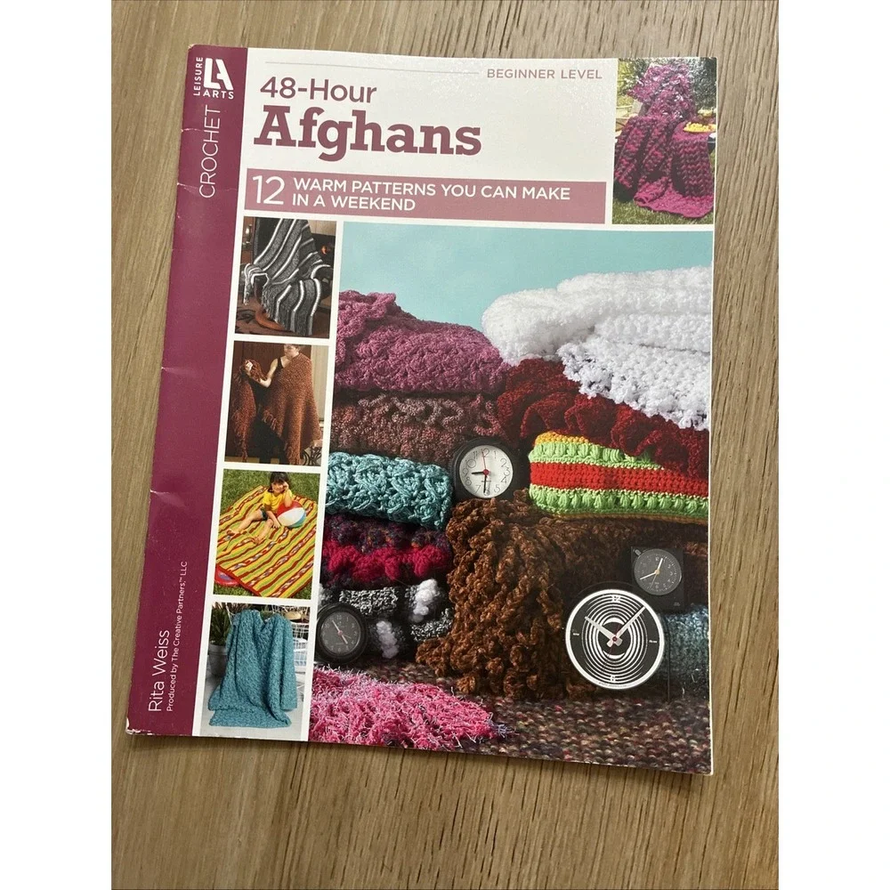 Leisure Arts Crochet Lot Of 3 Books Afghans, Granny Squares, Pattern Stitches